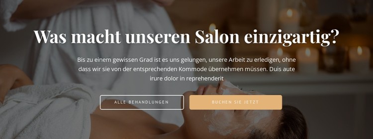 Finden Sie Ihre Behandlung CSS-Vorlage