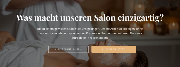 Finden Sie Ihre Behandlung HTML-Vorlage