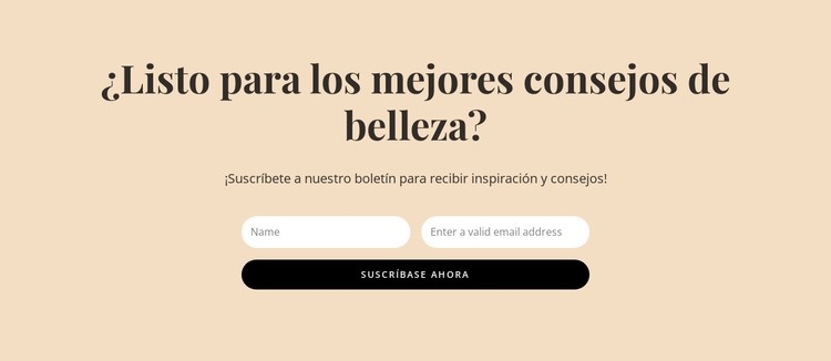 Consejos de belleza secretos Plantilla HTML