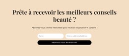 Conseils Beauté Secrets – Thème Joomla