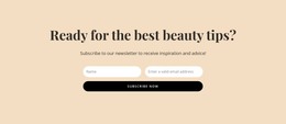 Secret Beauty Tips - Responsive HTML Template