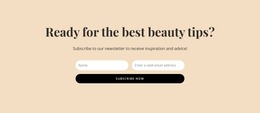 Secret Beauty Tips - Website Creator HTML