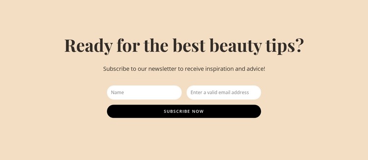 Secret beauty tips HTML5 Template