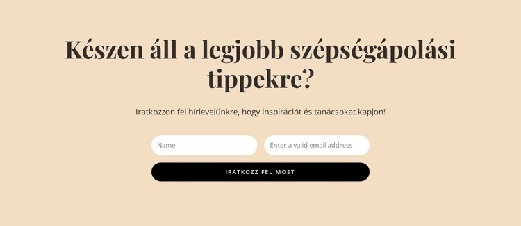 Titkos szépségtippek Sablon