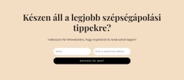 Ingyenes WordPress Téma Titkos Szépségtippek Számára