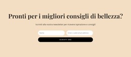 Consigli Di Bellezza Segreti - Modello HTML Reattivo