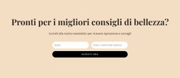 Tema HTML5 Per Consigli Di Bellezza Segreti