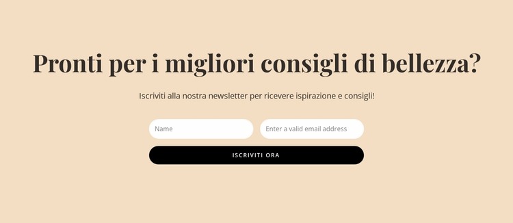 Consigli di bellezza segreti Modello Joomla