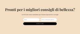 Consigli Di Bellezza Segreti - Pagina Di Destinazione Reattiva