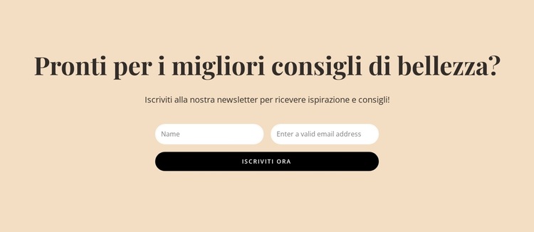 Consigli di bellezza segreti Tema WordPress