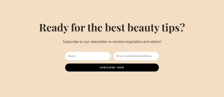 Secret beauty tips Joomla Template