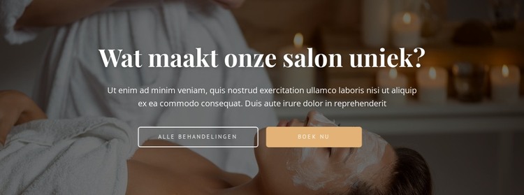 Vind uw behandeling HTML-sjabloon