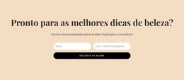 Dicas Secretas De Beleza - Tema Joomla