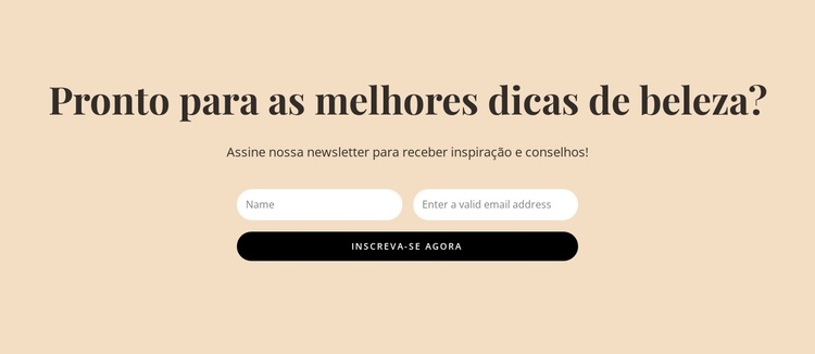 Dicas secretas de beleza Tema WordPress