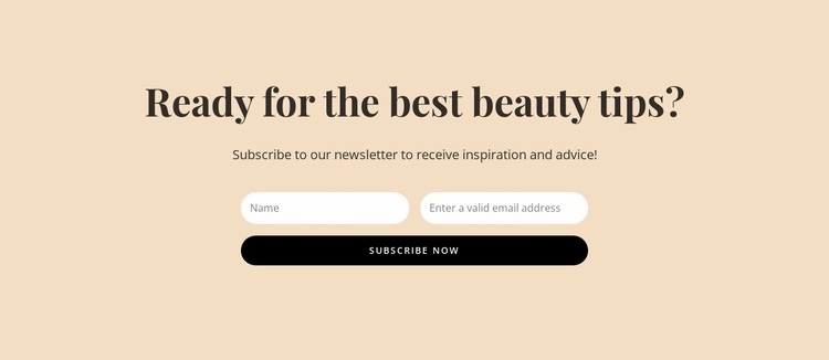 Secret beauty tips Squarespace Template Alternative