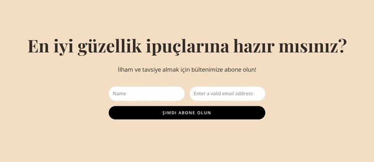 Gizli güzellik ipuçları Açılış sayfası