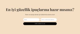 Gizli Güzellik Ipuçları CSS Ile Temel Html Şablonu