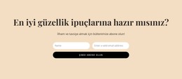 Gizli Güzellik Ipuçları - Duyarlı HTML Şablonu