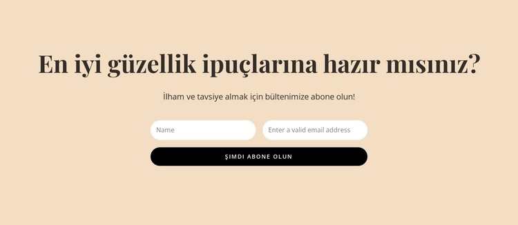 Gizli güzellik ipuçları HTML Şablonu