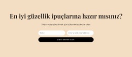 Gizli Güzellik Ipuçları - Website Creator HTML