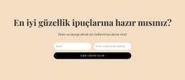 Gizli Güzellik Ipuçları Için HTML5 Teması