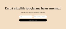 Gizli Güzellik Ipuçları Şablon