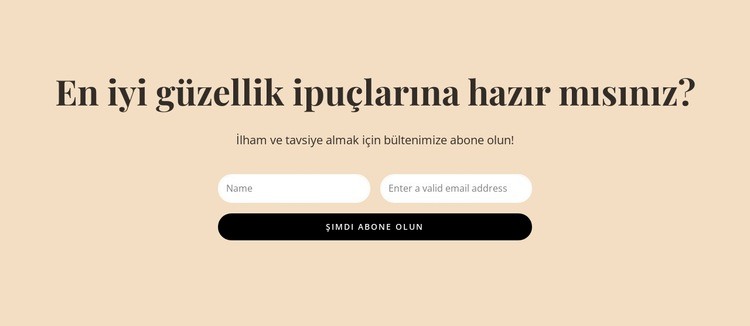 Gizli güzellik ipuçları Şablon