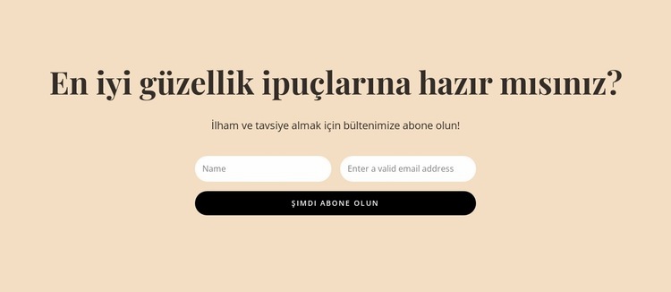 Gizli güzellik ipuçları Web Sitesi Oluşturucu Şablonları