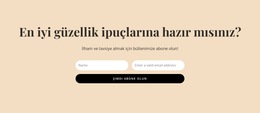 Gizli Güzellik Ipuçları Için Css Şablonu