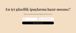 Gizli Güzellik Ipuçları - Özelleştirilebilir Profesyonel Tasarım