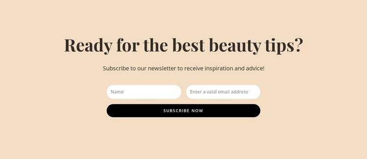 Secret beauty tips Webflow Template Alternative