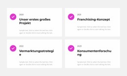 Site-Design Für Statistik Für 4 Jahre