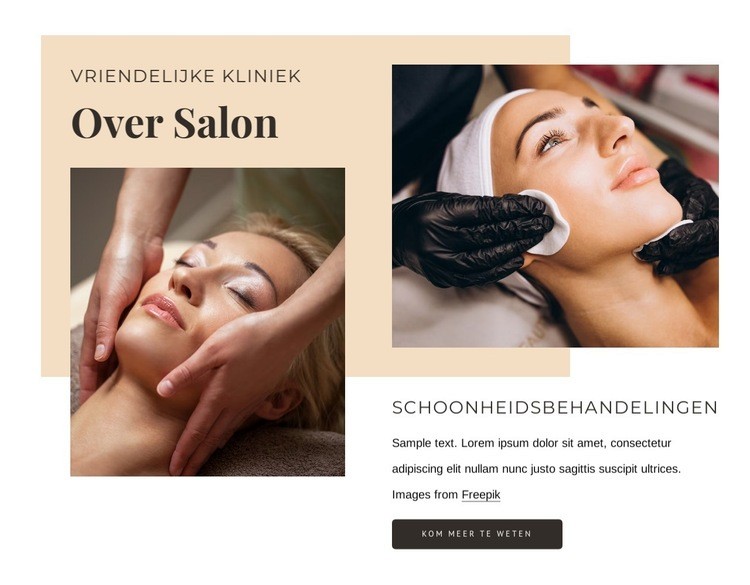 Uitzonderlijke schoonheidsbehandelingen Html Website Builder