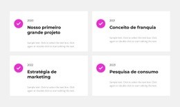 Estatísticas Por 4 Anos - Modelo HTML5 Simples