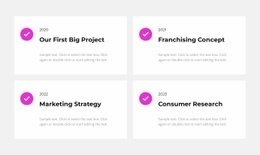 Statistics For 4 Years - Beautiful Web Page Design