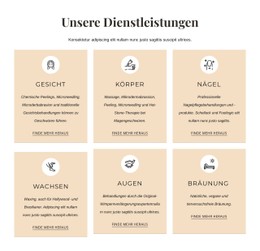 Ästhetische Behandlungen Premium-CSS-Vorlage