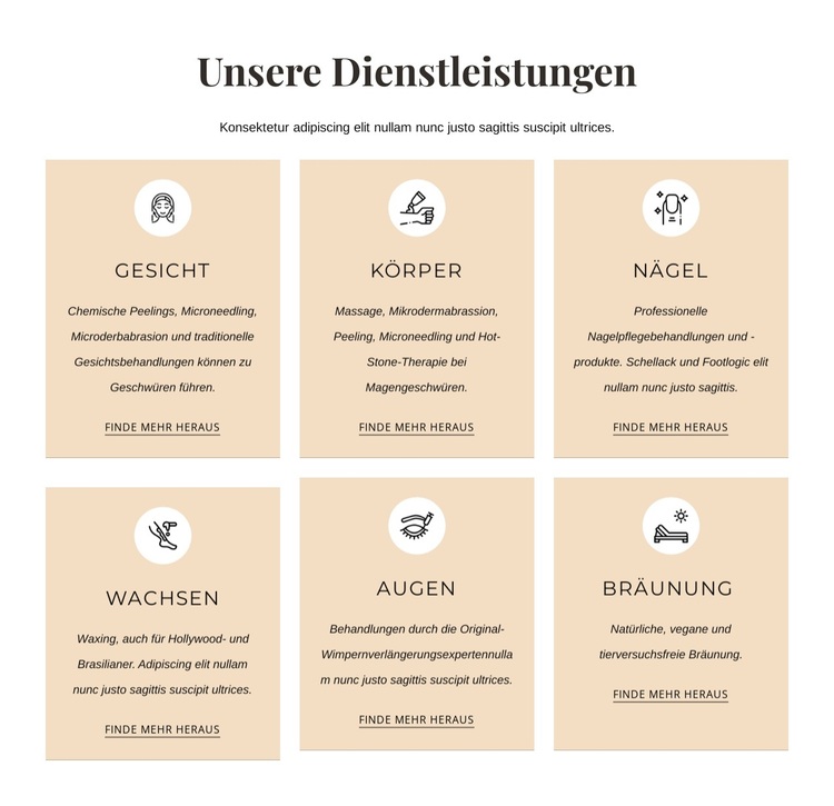 Ästhetische Behandlungen WordPress-Theme