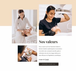 Bienvenue Au Salon De Beauté - HTML5 Website Builder