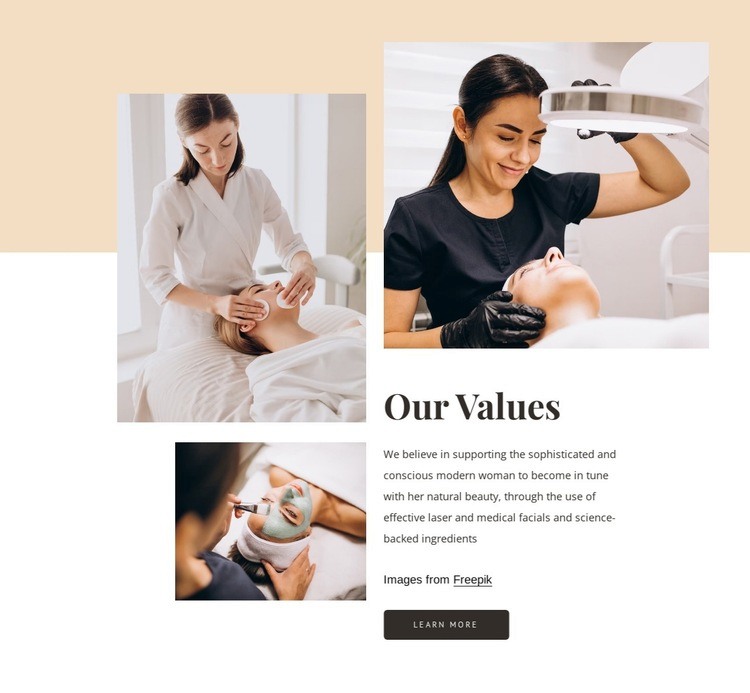 Welcome to beauty salon Homepage Design