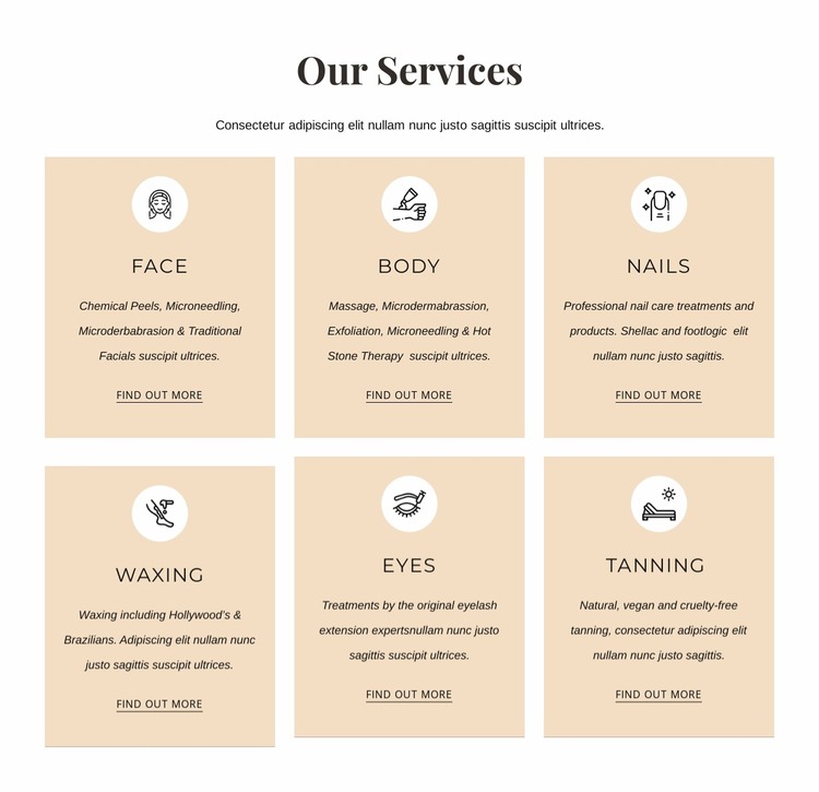 Aesthetics treatments Html Website Builder