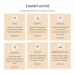 Tema HTML5 Per Trattamenti Estetici