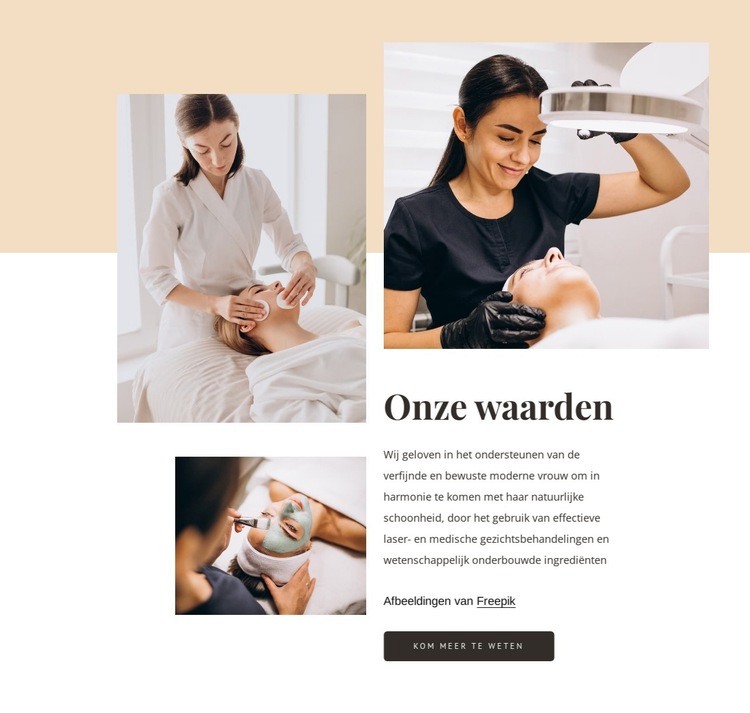 Welkom bij schoonheidssalon Html Website Builder