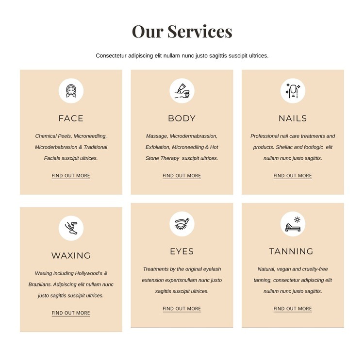 Aesthetics treatments Squarespace Template Alternative