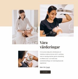 Välkommen Till Skönhetssalongen HTML CSS-Webbplatsmall
