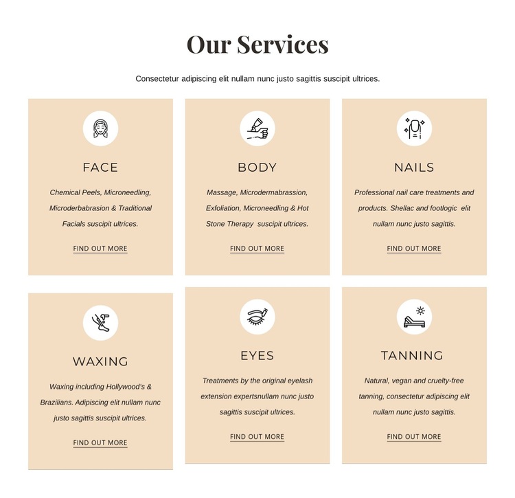 Aesthetics treatments Template