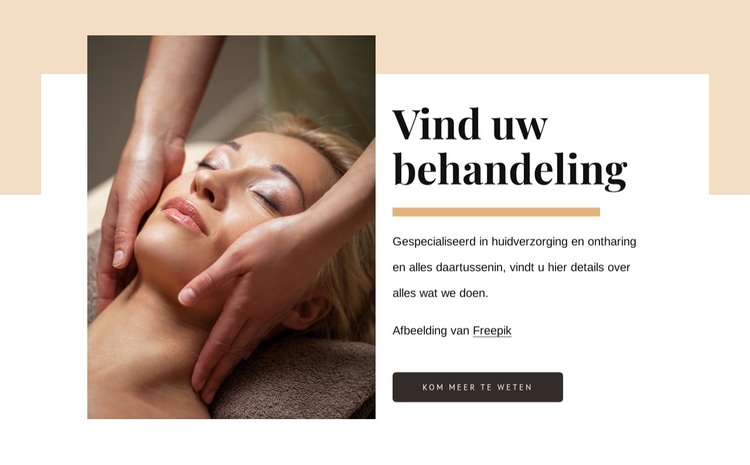 Lijst met schoonheidsbehandelingen WordPress-thema