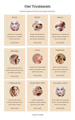 Luxury Treatments - Multi-Purpose One Page Template