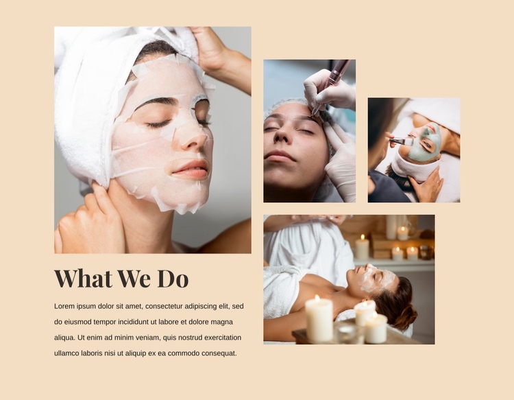 Advanced skin peel One Page Template