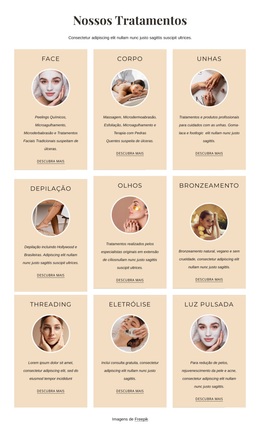 Tratamentos De Luxo - Tema WordPress De Arrastar E Soltar