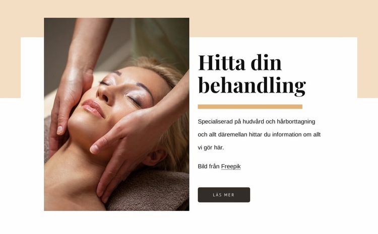 Lista över skönhetsbehandlingar CSS -mall